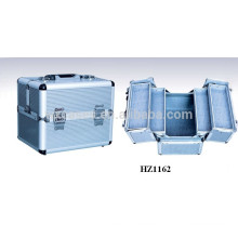 professional&high quality aluminum cosmetic bags cases with 4 trays inside